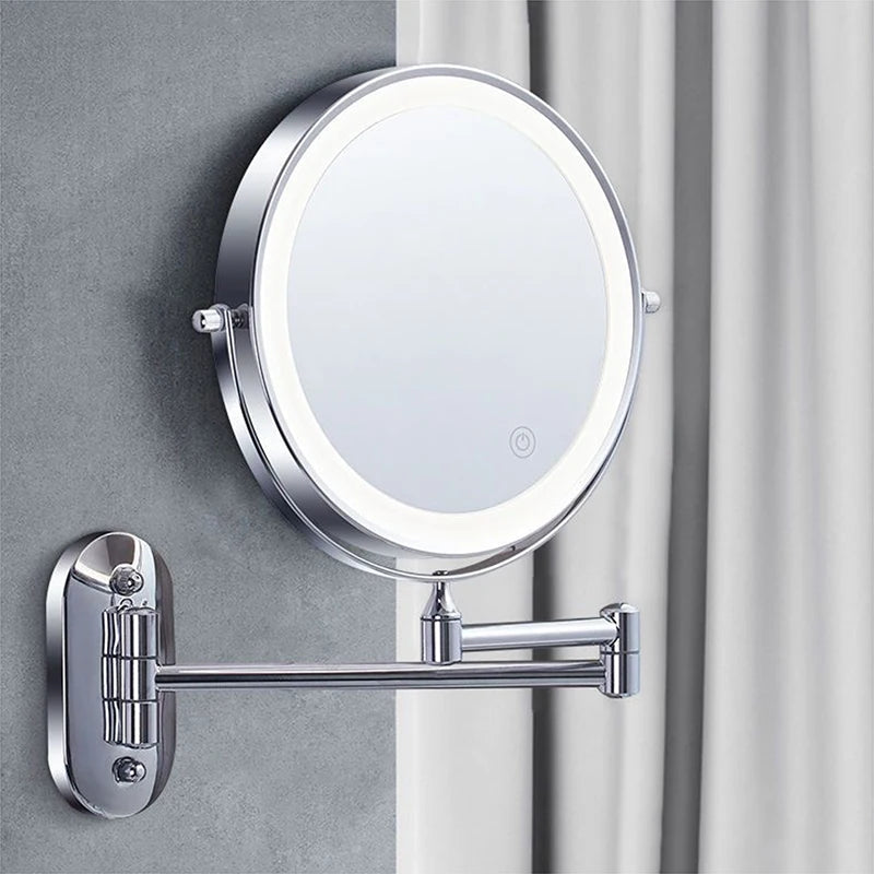 Chrome Smart Bathroom Makeup Mirror x7 Magnifier - Housdecor