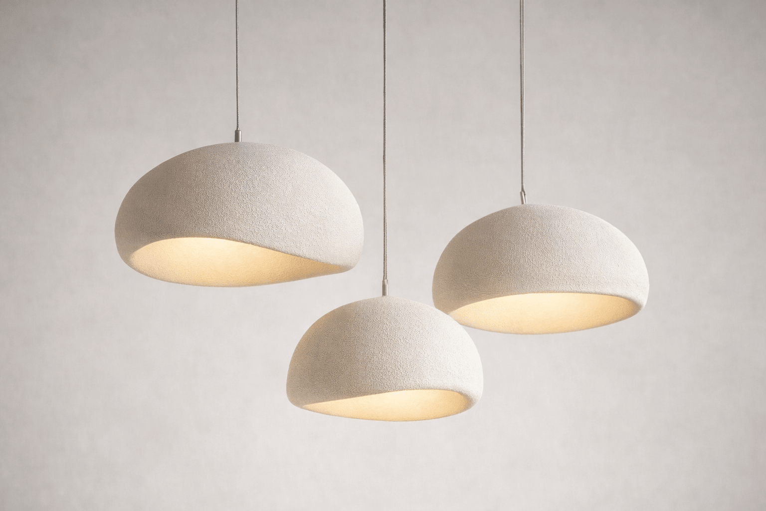 Nordic LED Pendant Light - White Geometric - Scandinavian - Housdecor