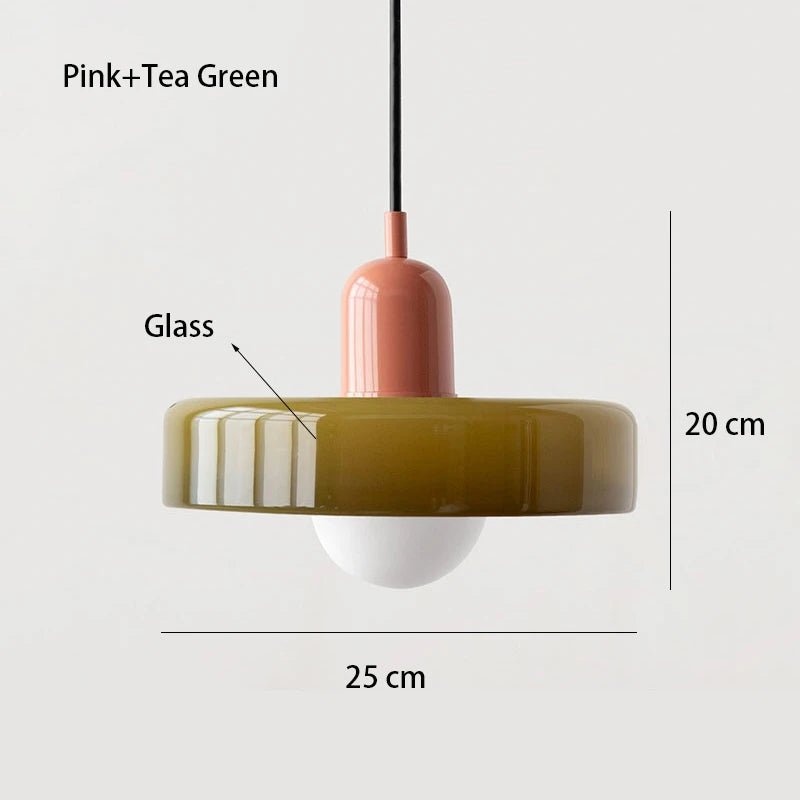 Nordic Retro Glass LED Pendant - Housdecor Ceiling Light Fixture