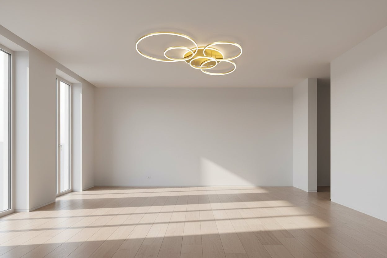 Ring LED Chandelier - Gold Circle - Modern Contemporary - Housdecor