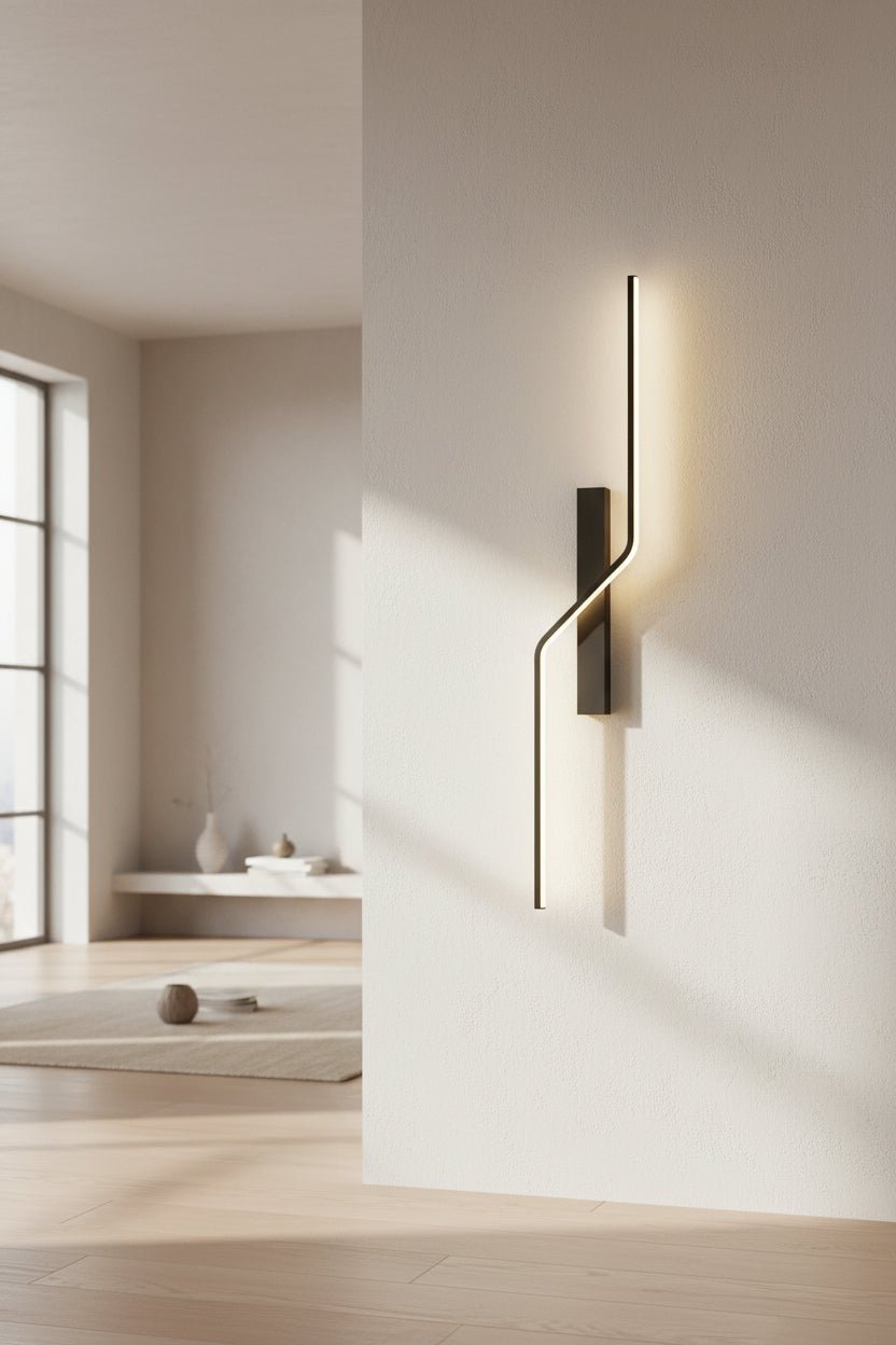 Strip LED Wall Lamp - Matte Black - 80/100/120cm - Housdecor